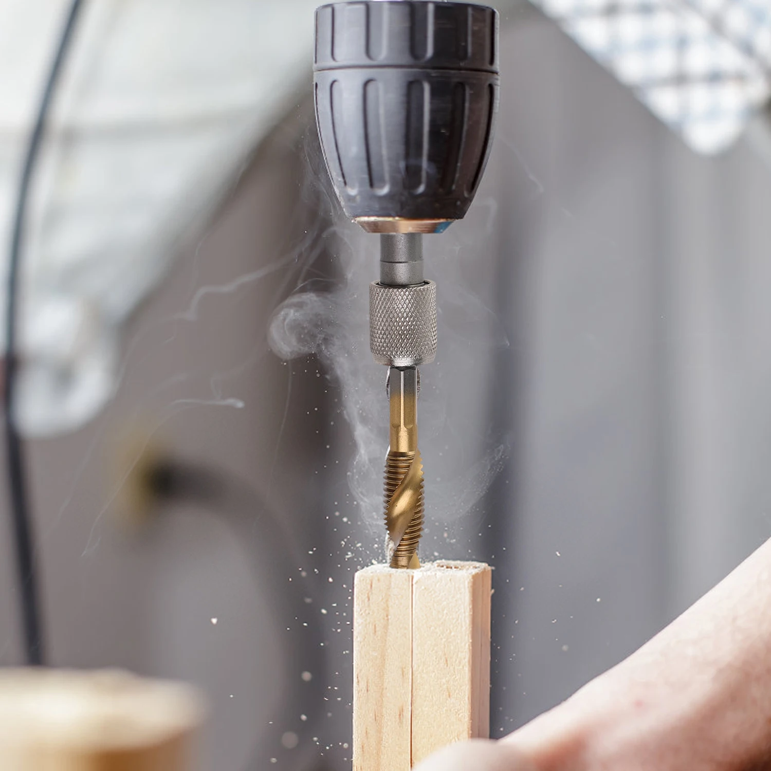 SDS-Plus المقبس سائق الحفر حامل التغيير السريع عرافة تمديد قضيب محولات محول المطرقة مفك بت شنيور يعمل بالبطارية أداة #3