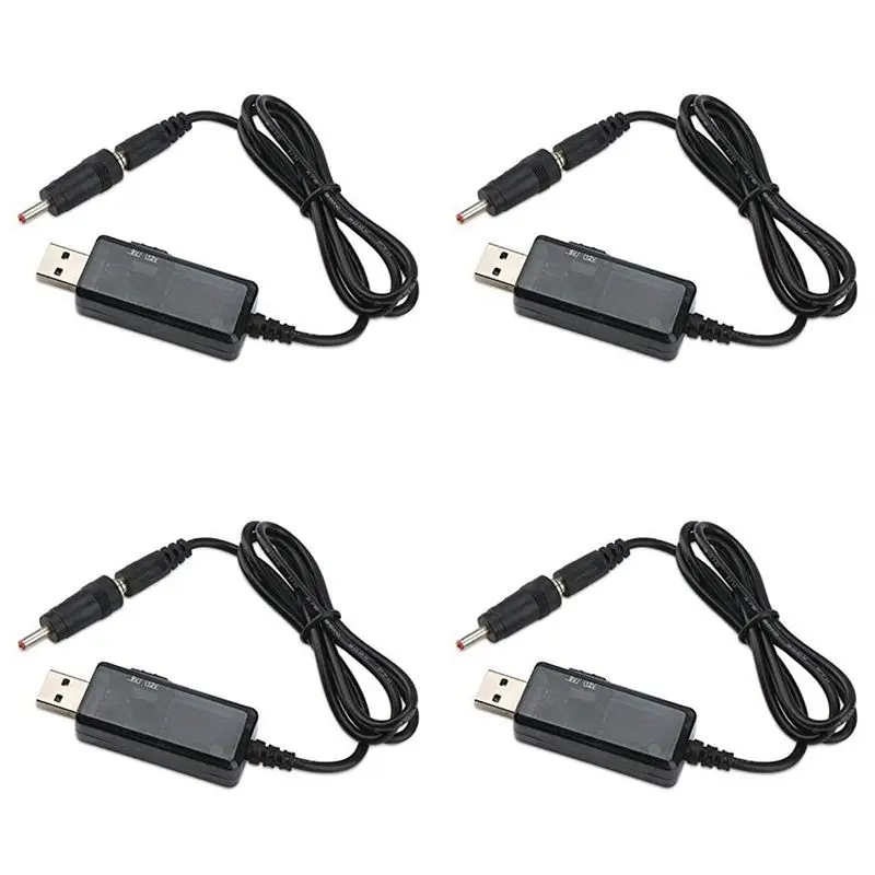 A04G-4X USB To 9V,5V To 12V Step Up,USB Cable DC 5V Boost To 9V 12V Voltage Converter 1A Step-Up Volt Transformer Power Line