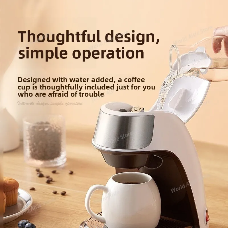 Electric Drip Coffee Machine Home Small Office Tea Brewing Machine Portable Coffee Maker
