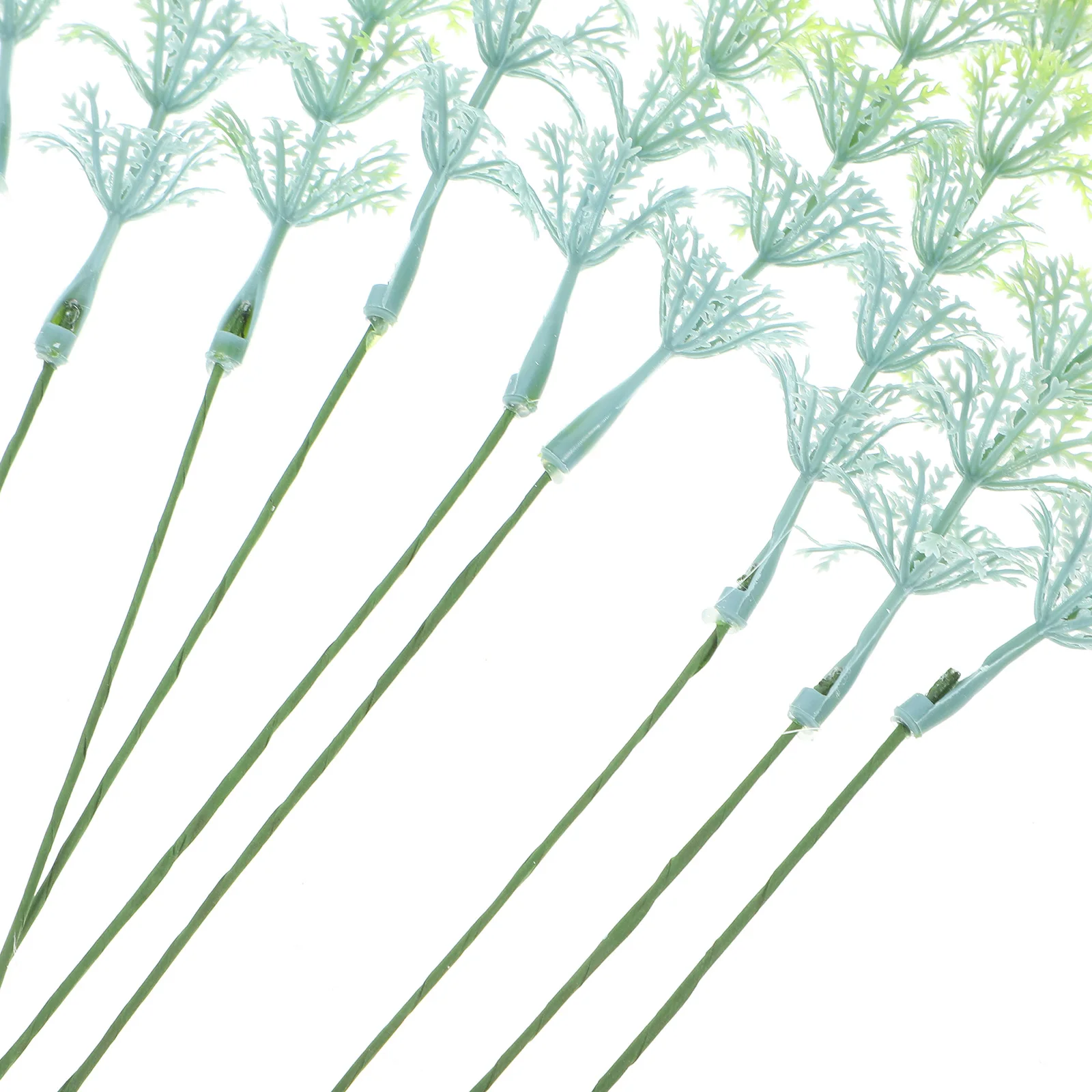 

10pcs Artificial Greenery Stems Realistic Fake Plants For Home Decor Faux Leaves Decoration Party Supply Vase Arrangement
