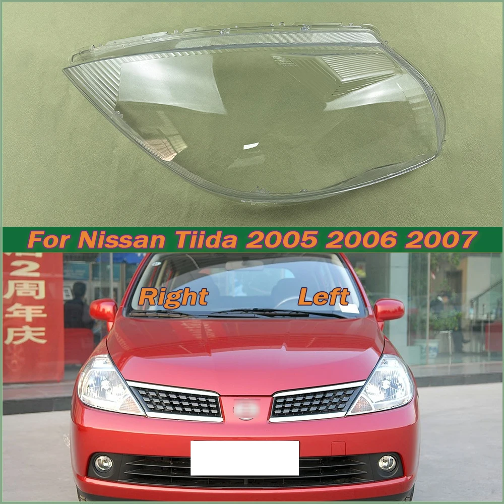 

Auto Replacement Parts For Nissan Tiida 2005 2006 2007 Headlight Lens Cover Transparent Lampshade Headlamp Shell Plexiglass