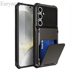 Wallet Card Case for Samsung Galaxy S24 FE S23 Plus S22 S21 S26 Ultra S25 Note 20 Armor Shockproof Slot Flip Hidden Pocket Cover