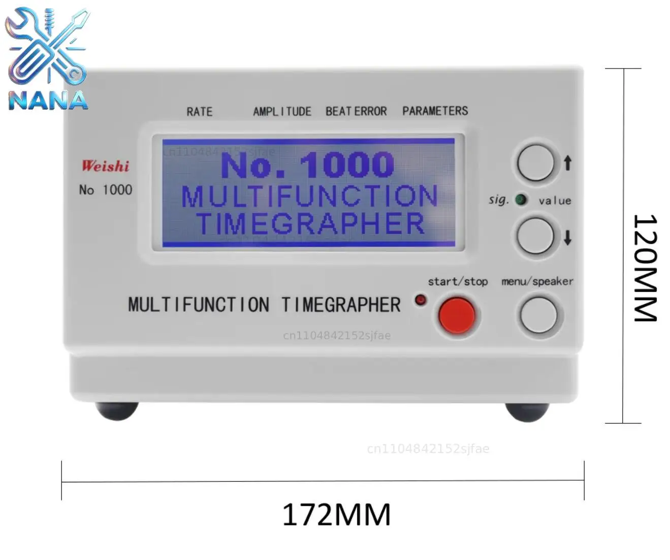 Weishi No.1900 Machanical Watch Testing Detect Repair Tool Time Grapher Multi Functions Timer Machine Timegrapher 1000