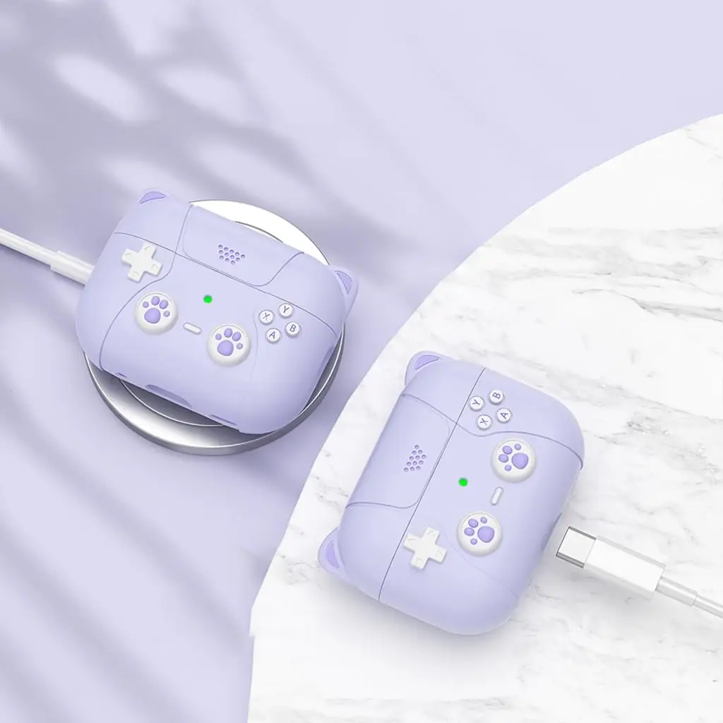 حافظة لطيفة على شكل مخلب قطة لأجهزة AirPods Pro 3 (2025) حافظة كلاسيكية من السيليكون الواقي لأجهزة AirPods Pro 3 مع مجموعة منظف لأجهزة Airpods Pro 3