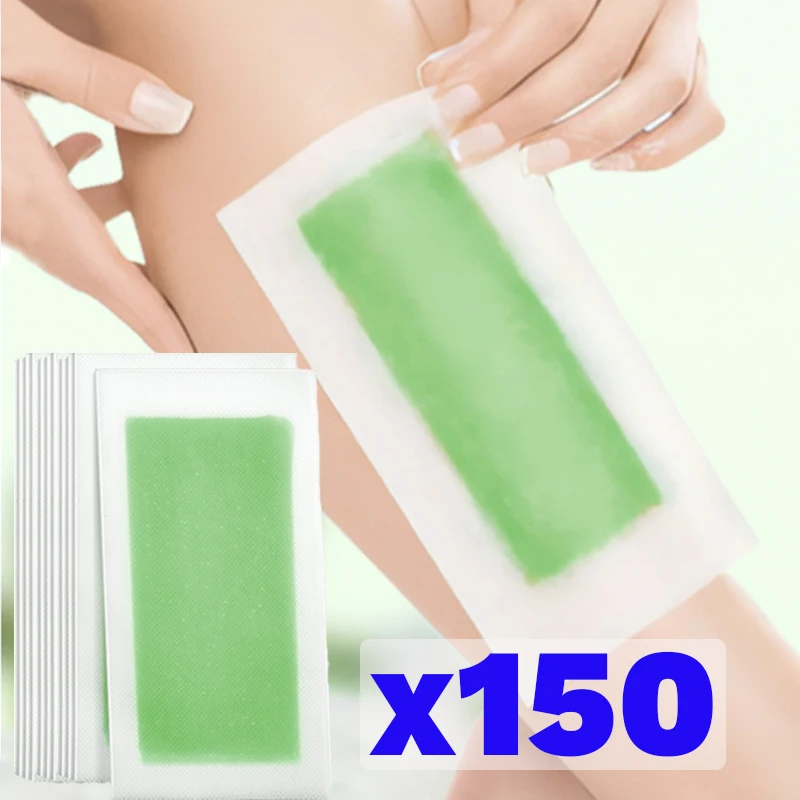 

10-150Sheets Epilation Wax Paper Professional Face Body Leg Painless Fast Double Sided Hair Removal Wax Strips Women Beauty Tool