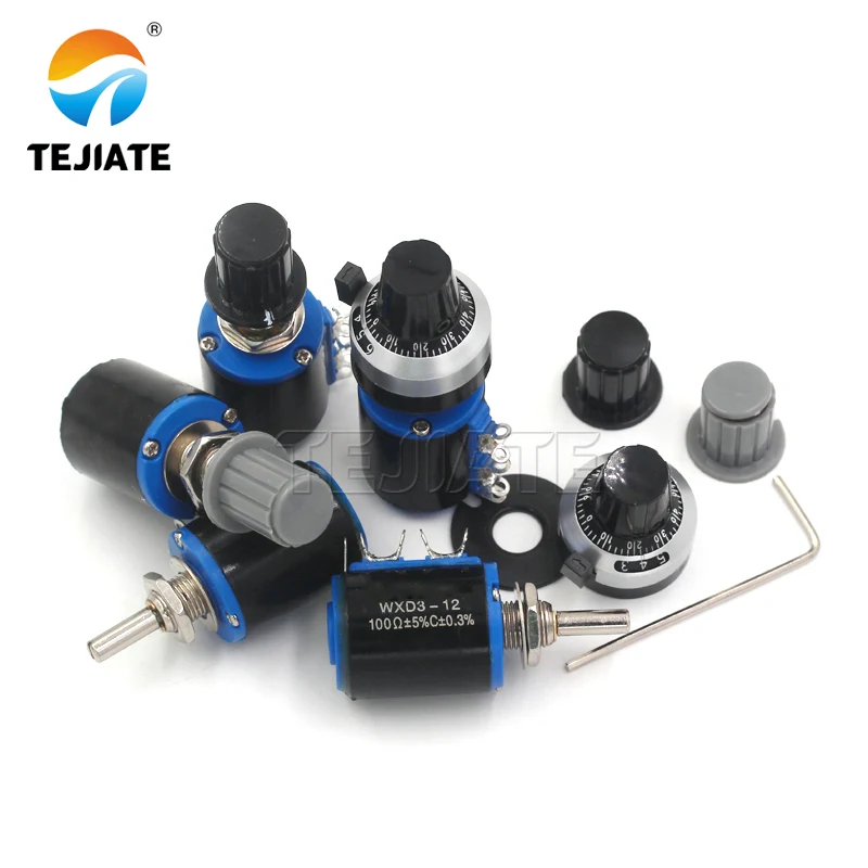 

1PCS WXD3 WXD3-12 Potentiometer Wirewound Multi-Turn 100R 200R 220R 470R 1K 2.2K 3.3K 4.7K 6.8K 10K 22K 33K 47K without knob