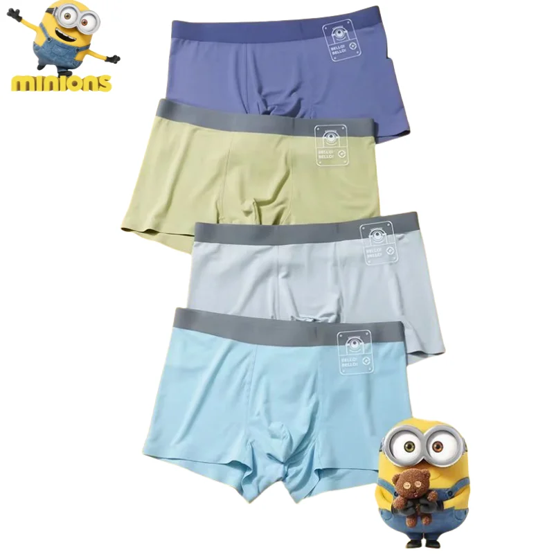 Minions Despicable Me anime peripheral cartoon men's underwear creative personality soft comfortable breathable boxer briefs