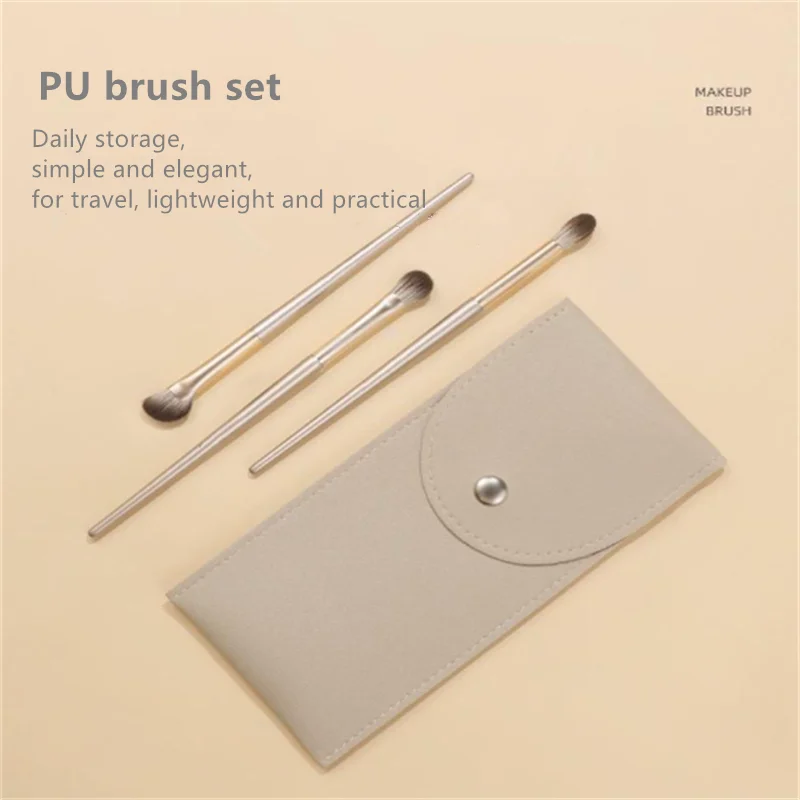 Super soft bristle eyeshadow brush set for beginners including eyeliner nose contour and detail blending brushes