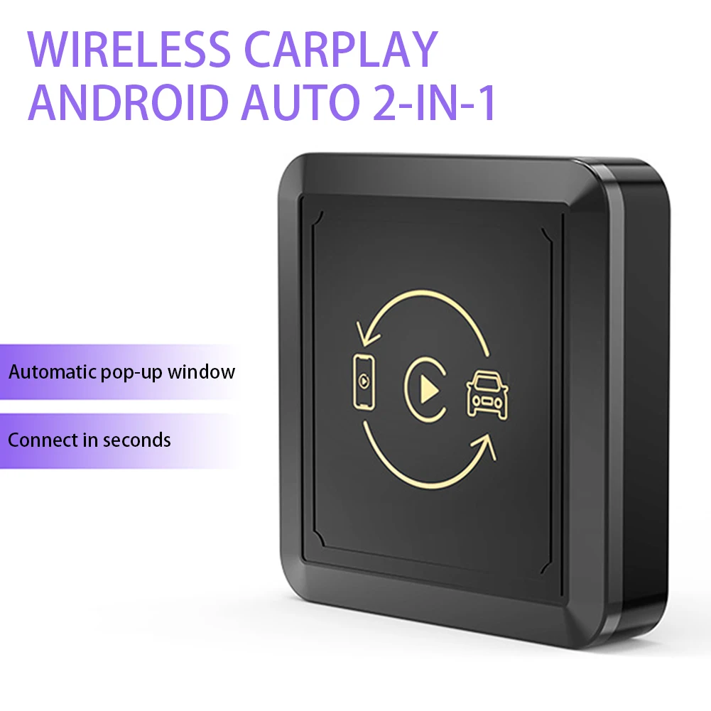 

Беспроводной адаптер CarPlays Plug Play с проводным подключением к беспроводному интеллектуальному USB-ключу 2 в 1