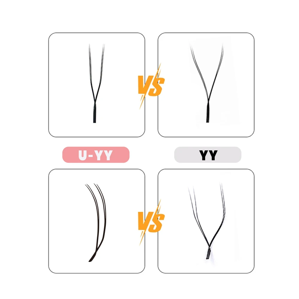 Bella moça U على شكل YY 3D 4D 5D 6D رمش تمديد YY جلدة سوبر لينة موازية مسبقة الصنع مروحة جلدة C/D/M حليقة أدوات ماكياج #2