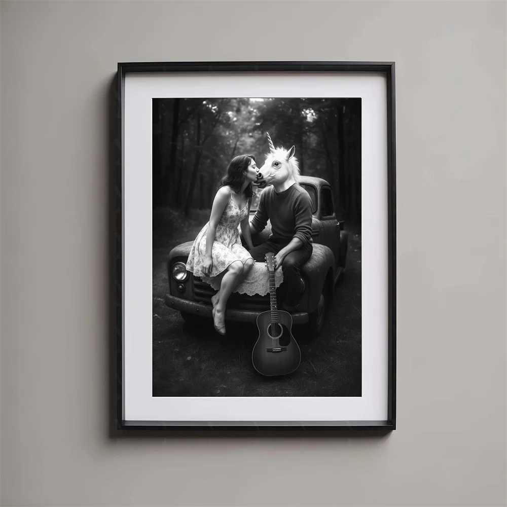 Burlesque Art Retro Glamour Pinup Girl Vintage Aesthetic Inspired Cabaret Style Luxury Decoration Black and White Picture