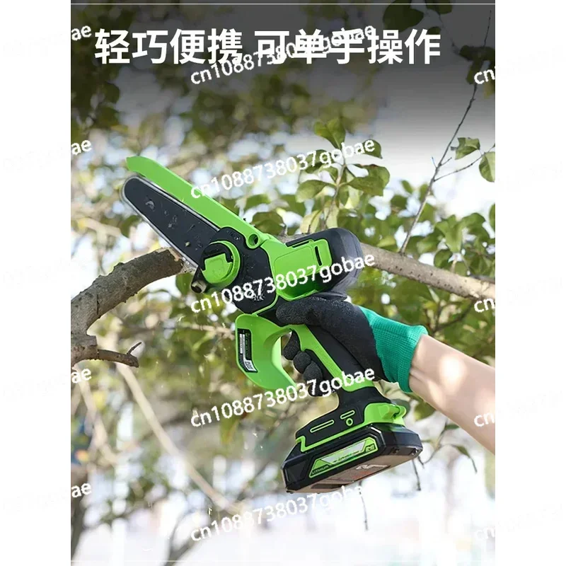 Household Small Handheld Rechargeable Logging Lithium Battery Carpenter'S Wood SA Chain Saw 24V