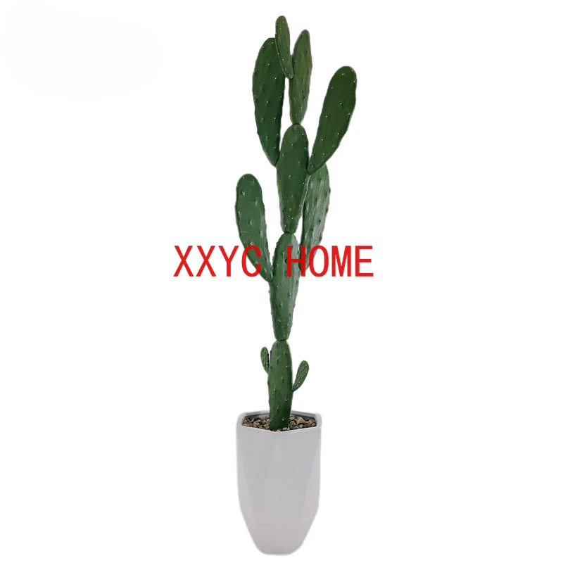 Artificial Plants Succulents With Stone And Ceramic Flower  Decoration Garden Office Fake Potted