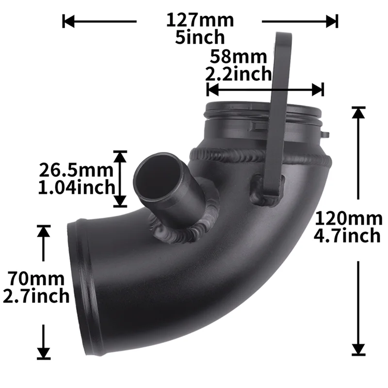 Manguera de entrada AR-Turbo con entrada de turbocompresor de rendimiento para VW Golf MK7 GTI/ S3 A3/Leon MK3 MQB EA888 Gen3