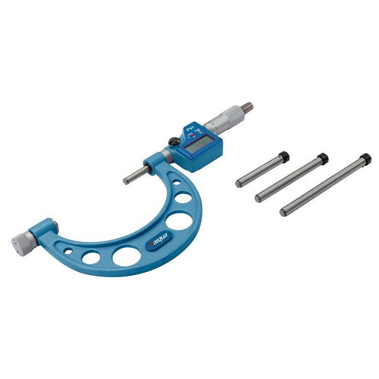 For High Quality 0-100mm Interchangeable Anvil Type IP65 Waterproof Digital Micrometer 0.001mm Resolution
