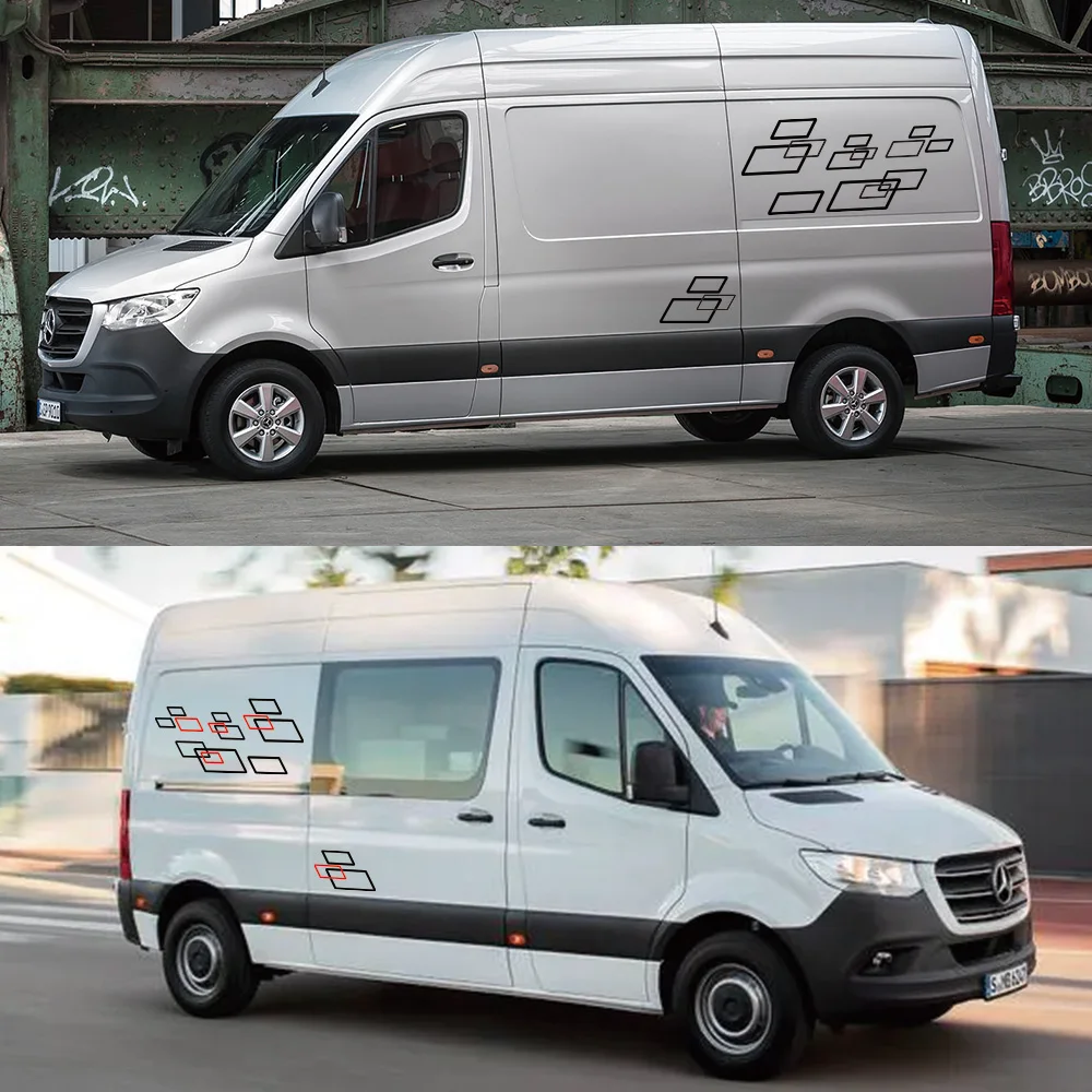 Car Stickers Motorhome Camper Van DIY Graphics DecalsFor Mercedes Benz Sprinter W903 W906 W907 313 Tuning Accessories