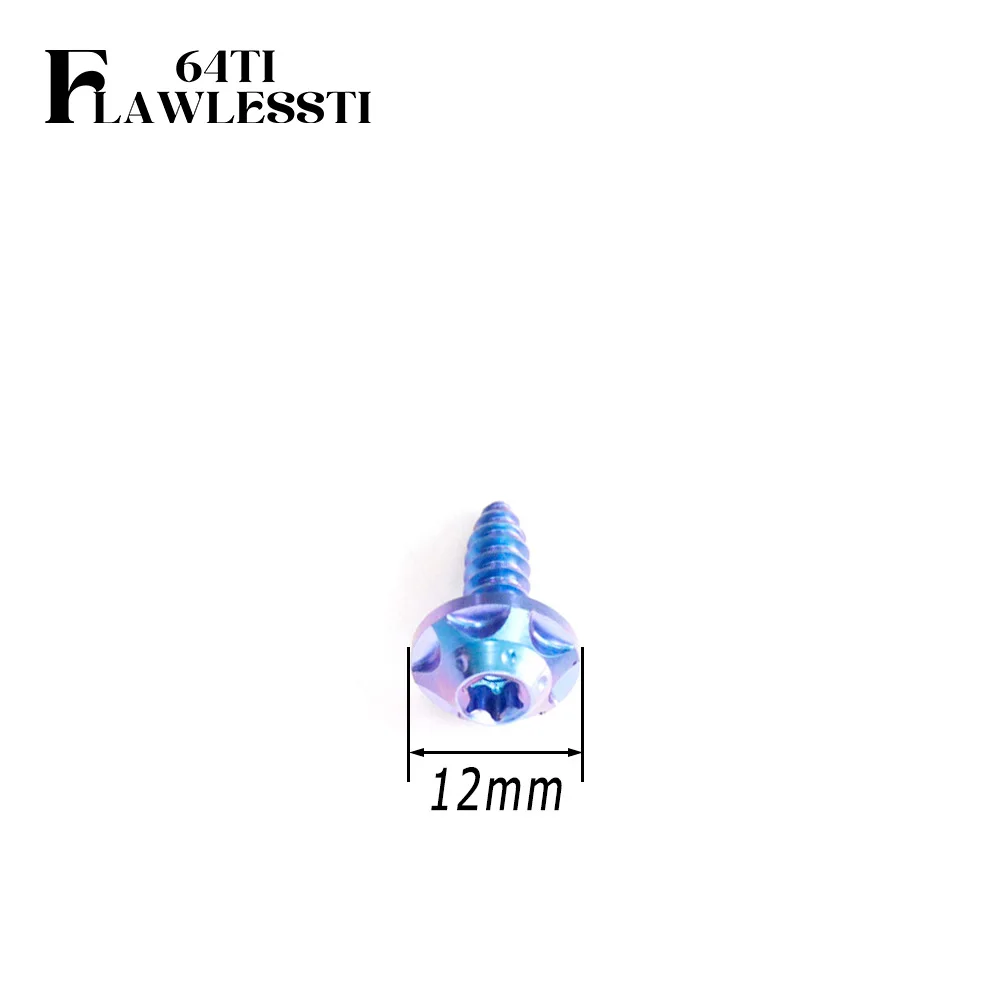 FLAWLESSTI M5×15-37 Gr5 Titanium Self-Tapping Screw Airbox Bodycover Screw for Yamaha Xmax 300 Nmax V1 V2 155 Honda Forza 350