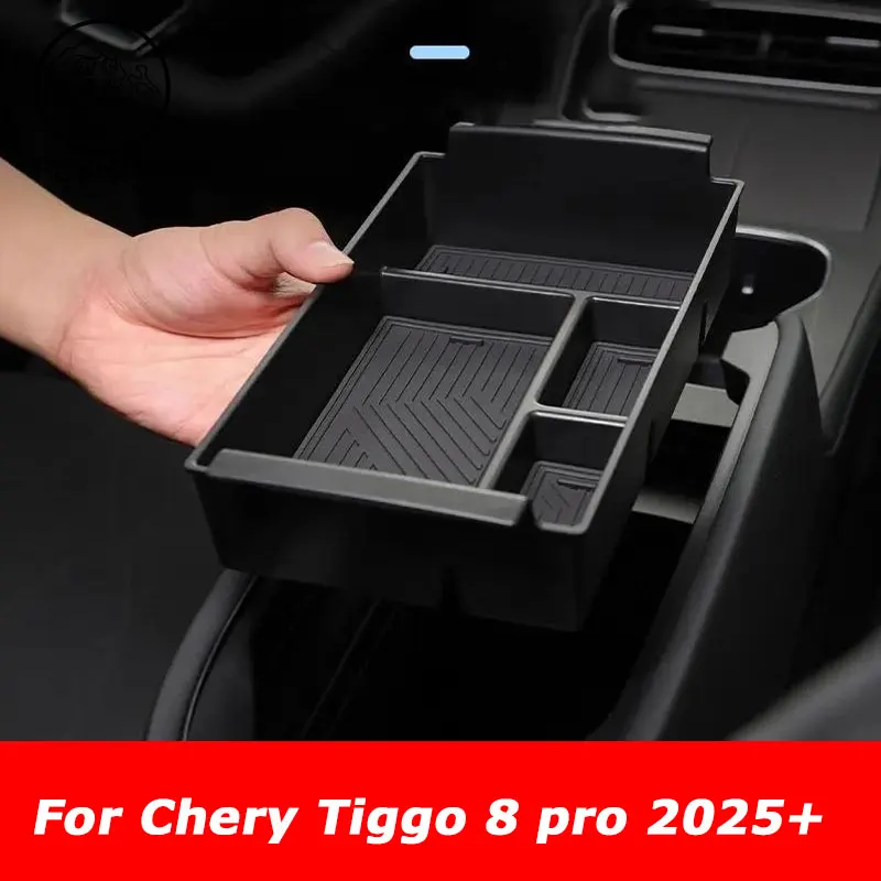 

For CHERY TIGGO 8 Pro 8 Plus EBRO S800 2025 central control lower storage box Tidying Organizer Interior Accessories