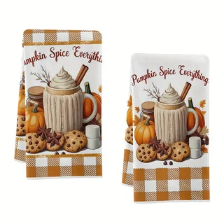 2-Pack Coffee-Themed Kitchen Towels, Dish Towels, Hand Towels, Kitchen Decor Towels, Neighbor Gifts, Sweet Housewarming Gifts for Friends, Mom Gifts, Friend Birthday Gifts.