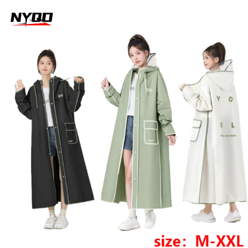 

Waterproof EVA Motorcycle Raincoat Hooded Poncho for Men Women Outdoor Riding Camping Fishing Travel Rainwear impermeable