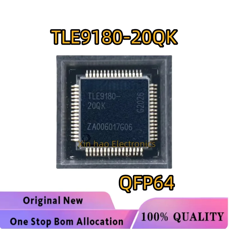 1pcs/lot New Original TLE9180-20QK TLE9180 QFP64 TLE9180-21QK for 48V Generator Computer Board Vulnerable Power Chip