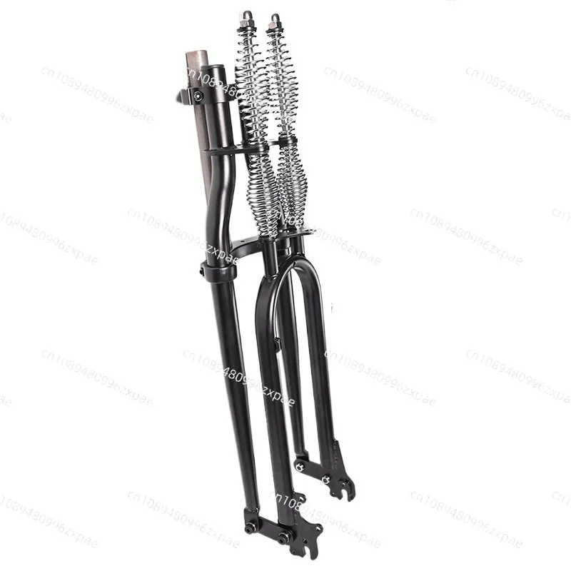 Mountain Bike Dual Spring Retro Front Fork Bicycle Double Shoulder Front Fork Suspension Shock Absorber