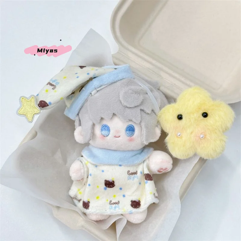 Cotton Doll Dress Clothes Set for 10-13cm Dolls - Joke Bears Cute Hat & Headband Changing Toy Doll Accessories