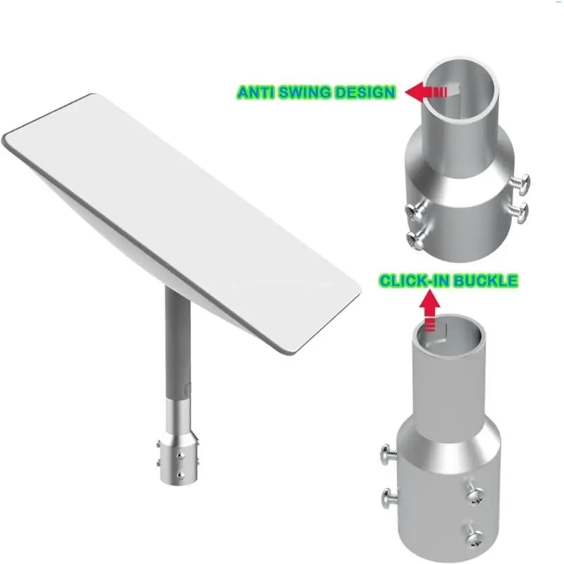 Mast Reducer Joint for Satellite Dish, Easy Install Pipe Adapter Home & Commercial Optimally Satellite Dish Positioning