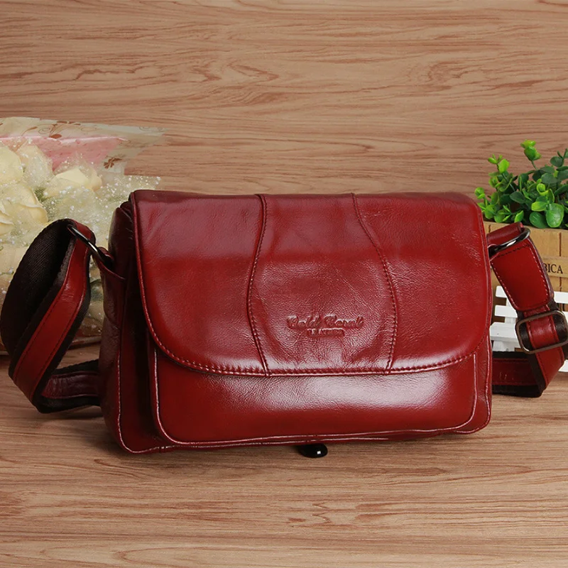 

Women Genuine Leather Messenger Shoulder Bag Travel Luxury Shopping Designer Ladies Female Single Sling Cross Body Hobo Bags