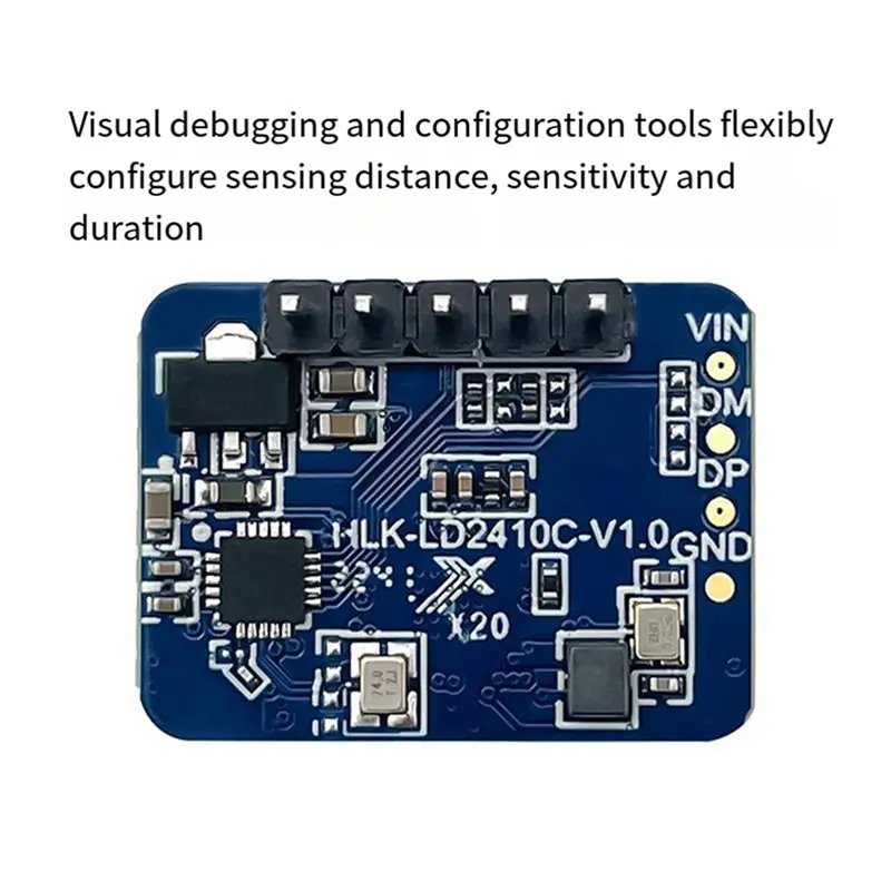 【PROMOTION】4X LD2410C 24G Radar Human Presence Sensor FMCW Radar Millimeter Wave Motion Detection Module DC5V