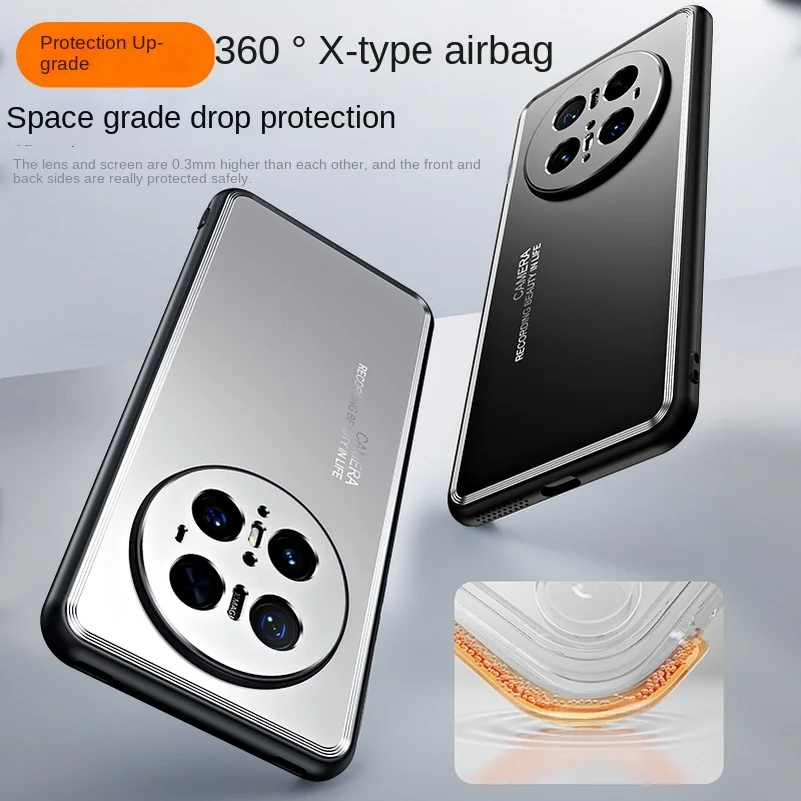 

Aluminum Alloy Sandblasted Back Plate Phone Case for Huawei Mate 70 60 50 Mate 40 30 Pro Metal Camera Protective Back Cover