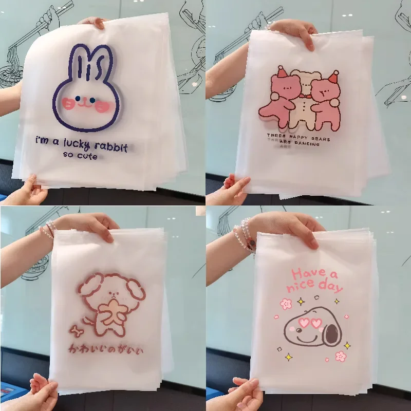 Ins Clear Storage Bags EVA Waterproof Separate Bags for Travel Cute Cartoon Bear Rabbit Clothing Shoes Underwear Organizer Bags