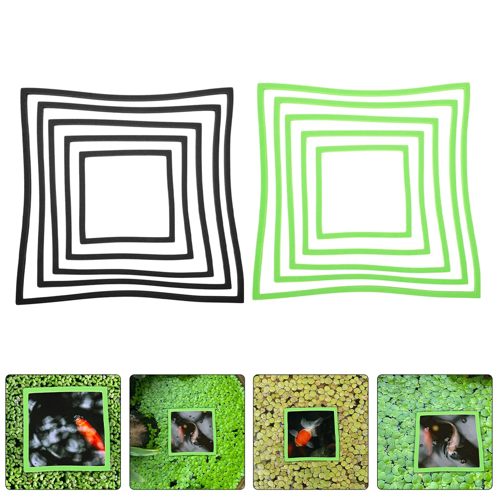 

10Pcs Floating Plant Rings Aquarium Decorative Barrier Easy Install Fish Tank Accessories Betta Feeding Ring Square