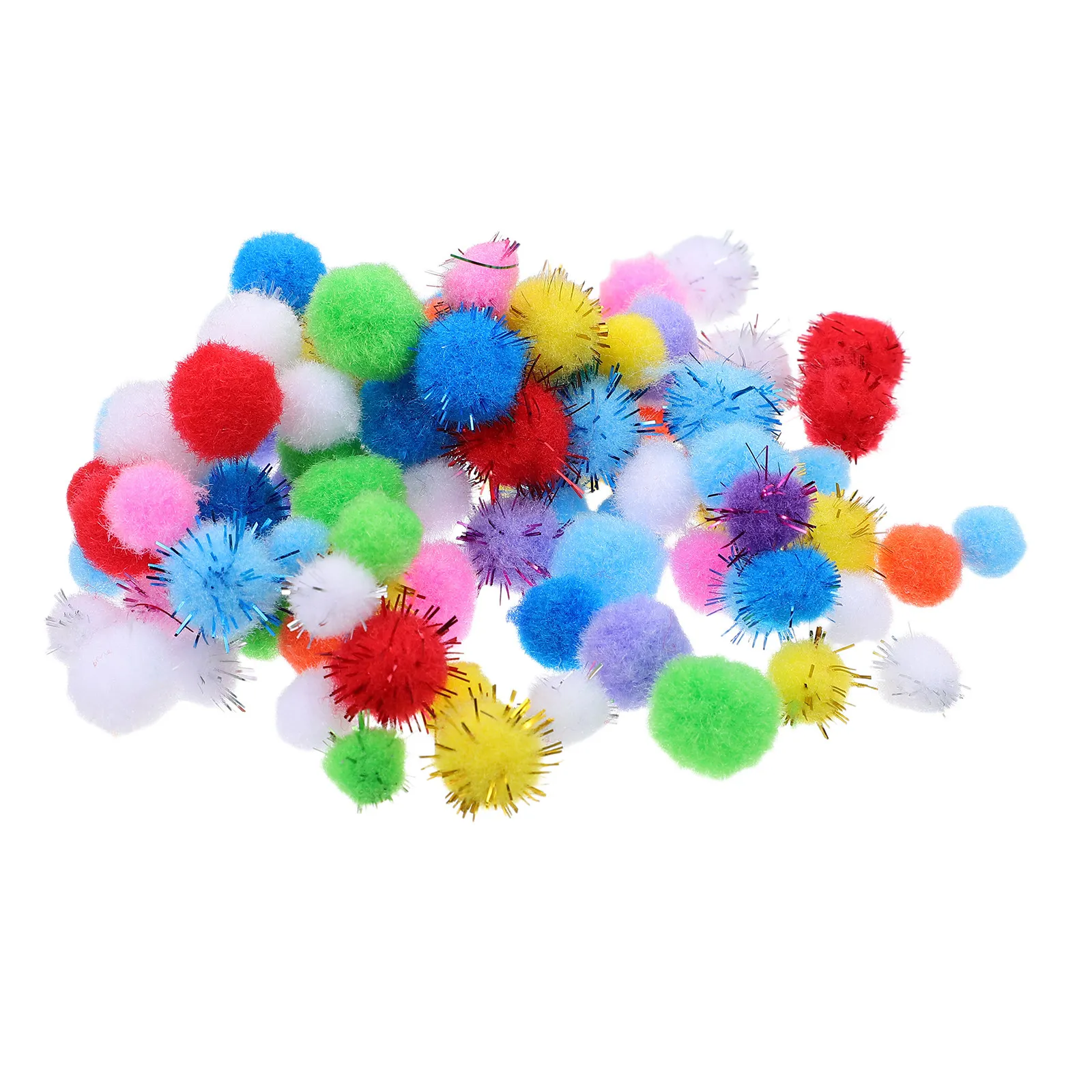 400Pcs Colorful Craft Pom Poms Small Soft Balls for DIY Decorations Kids School Holiday Party Crafts Pompoms for Hats