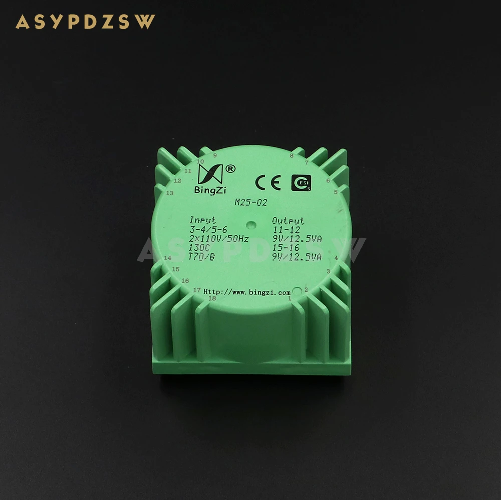 25VA Green Square 25W Sealed toroidal transformers M25-02 Output voltage AC dual 9V(2*9V)