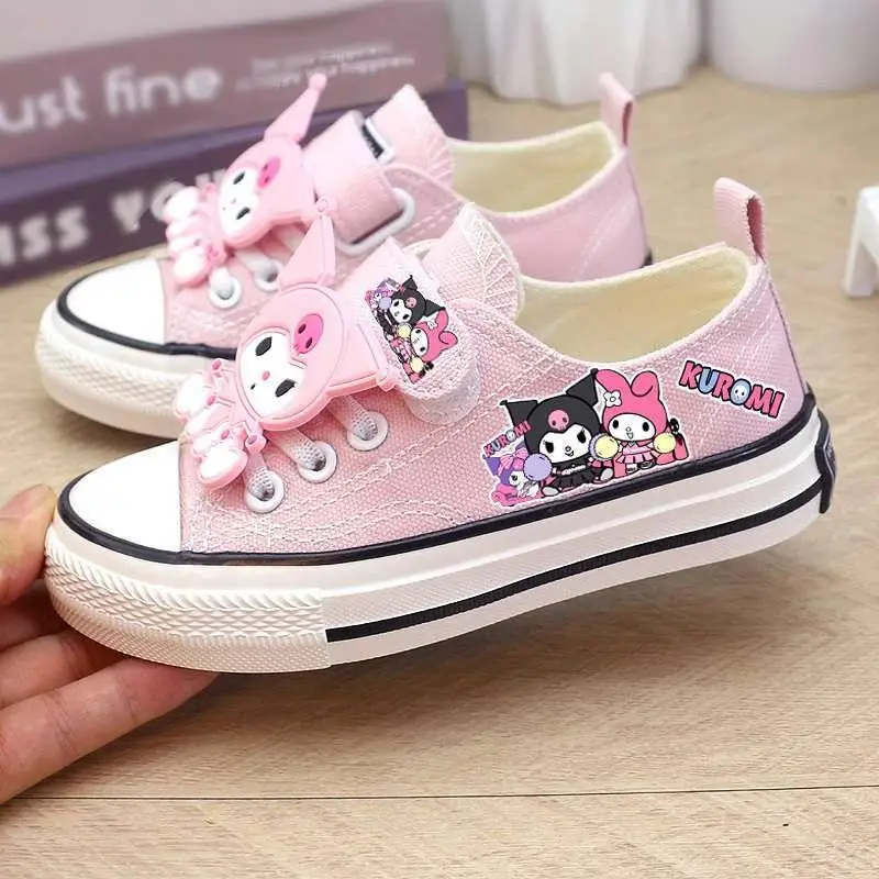 

Sanrios Kuromi My Melody Children's Shoes Casual Shoes Canvas Shoe Good-Looking Children Breathable Skate Shoes Cute Gift