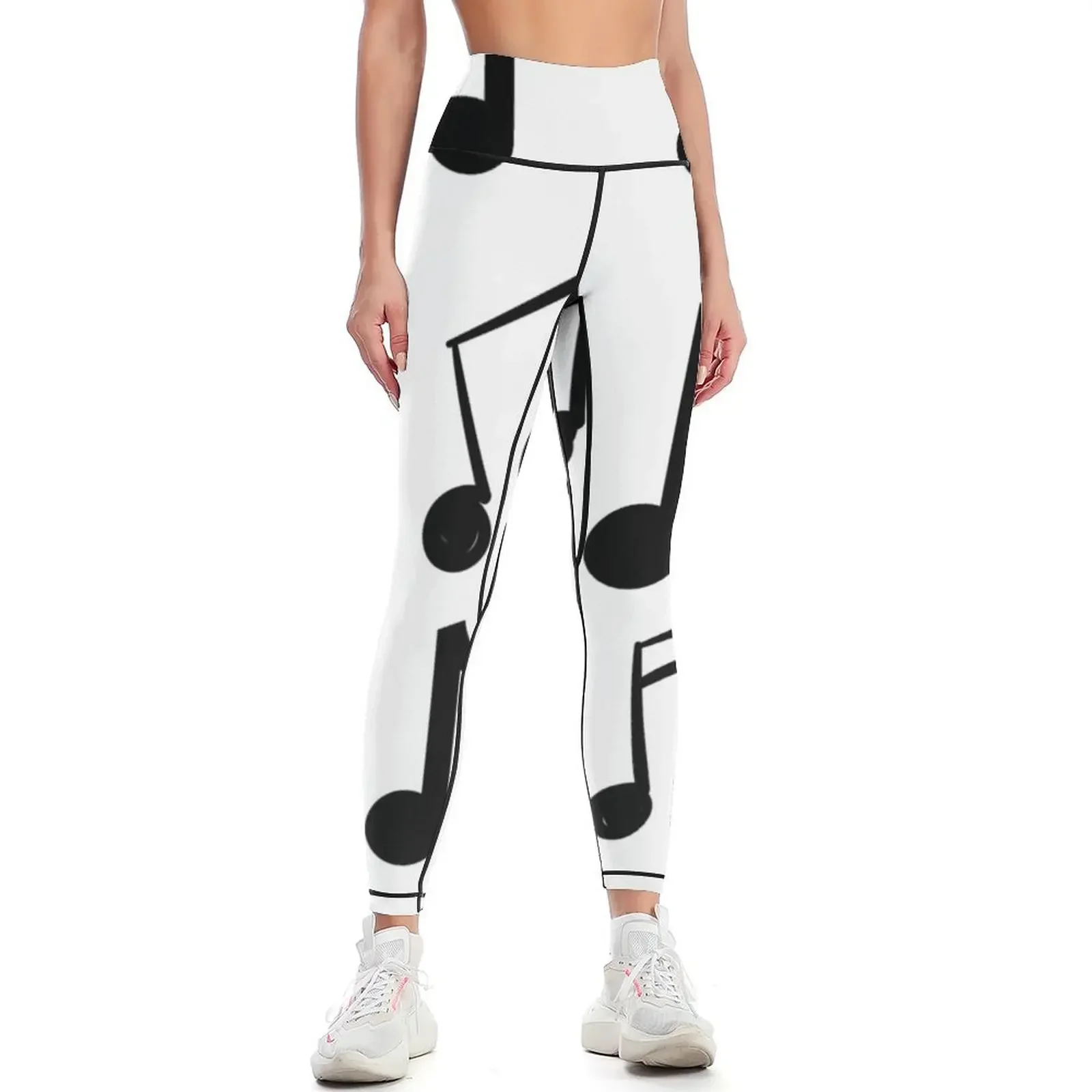 

The Music Note Sticker Pack Leggings Women sportwear gym sportswear woman for girls push up tights for Womens Leggings
