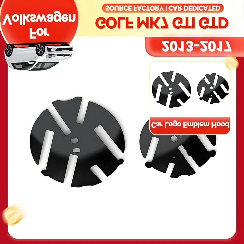 

Для VW VOLKSWAGEN 2026 Новые вытяжки для ламп Для VW Golf MK7 GTI GTD R Rline 2013-2017 Сменный значок 138 мм Передняя решетка с логотипом Backgr
