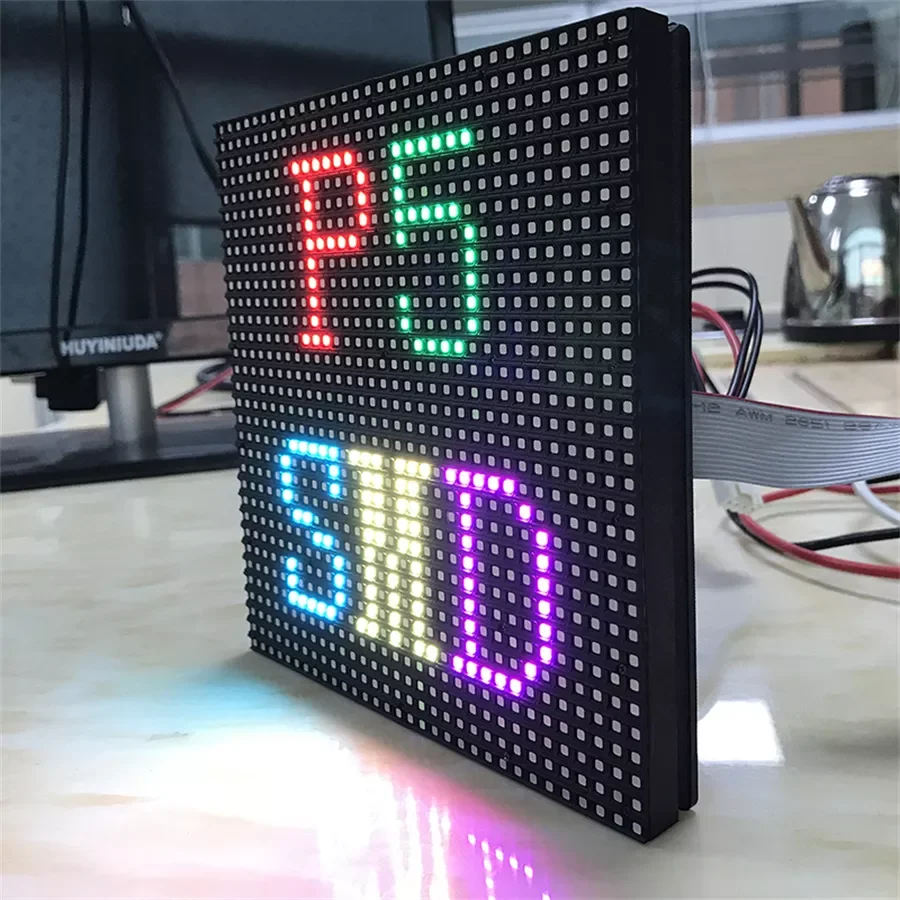 LED Outdoor P5 160X160mm SMD Full Color Matrix Panel 32x32 Pixels RGB 3 in 1 Display Screen Waterproof Module High Brightness