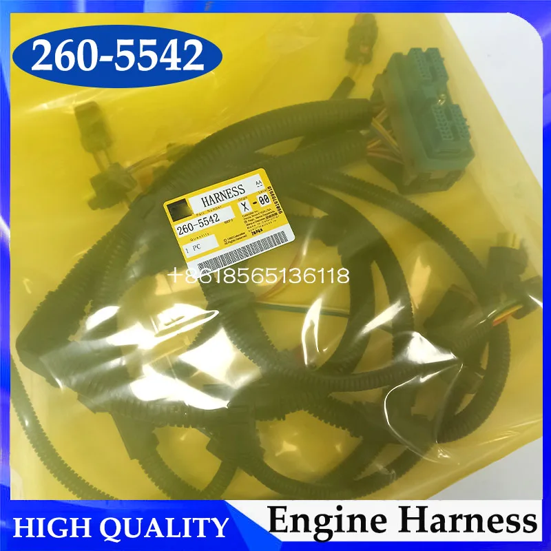 

E323D Excavator Harness C6.6 Engine Wiring Harness 2605542 260-5542