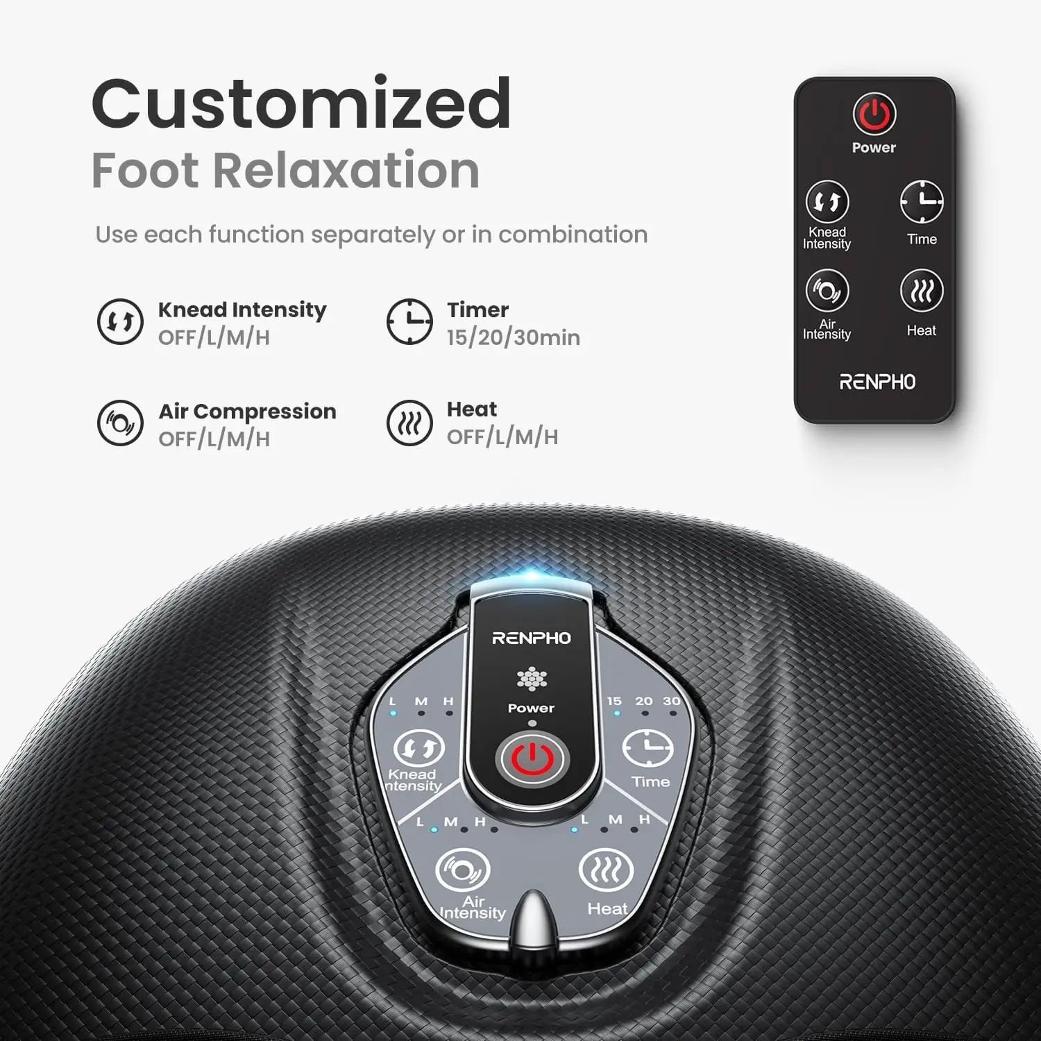 New Foot Massager Machine with Heat [2025 Upgraded], FSA HSA Eligible Foot Massager, Gifts for Women Mom Men Dad, 3 Heat Levels