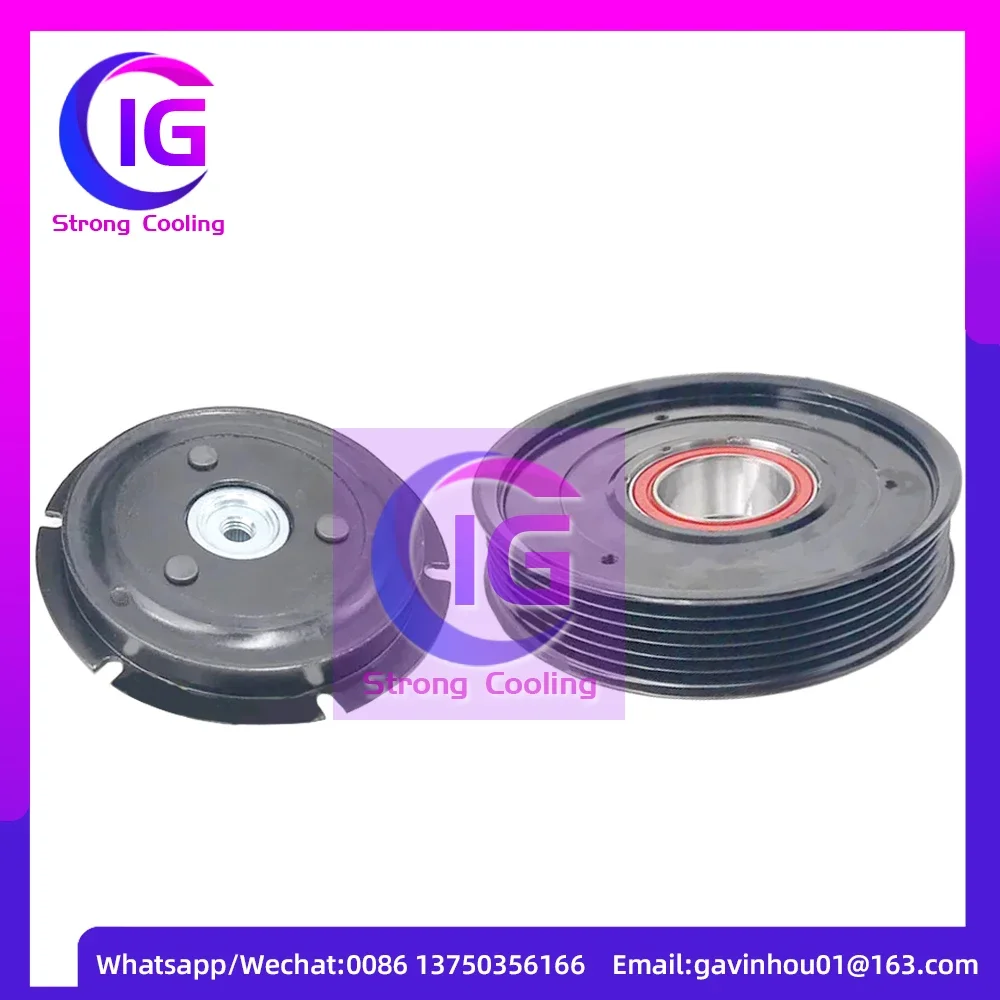 6PK  AC A/C Compressor Magnetic Clutch Set For Hyundai Elantra I30 Kia Soul Forte 97701-A5800 97701A5800