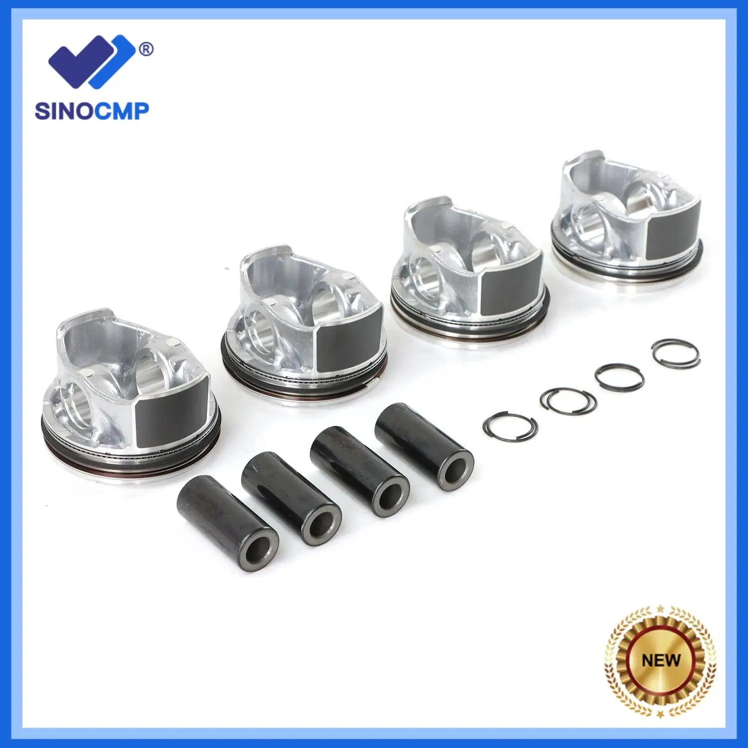 

4pcs EA888 Engine Piston Set 82.51mm Φ23mm+0.5 for VW Tiguan AUDI A4 A5 Q3 Q5 TT 2.0T 06H 107 065DM