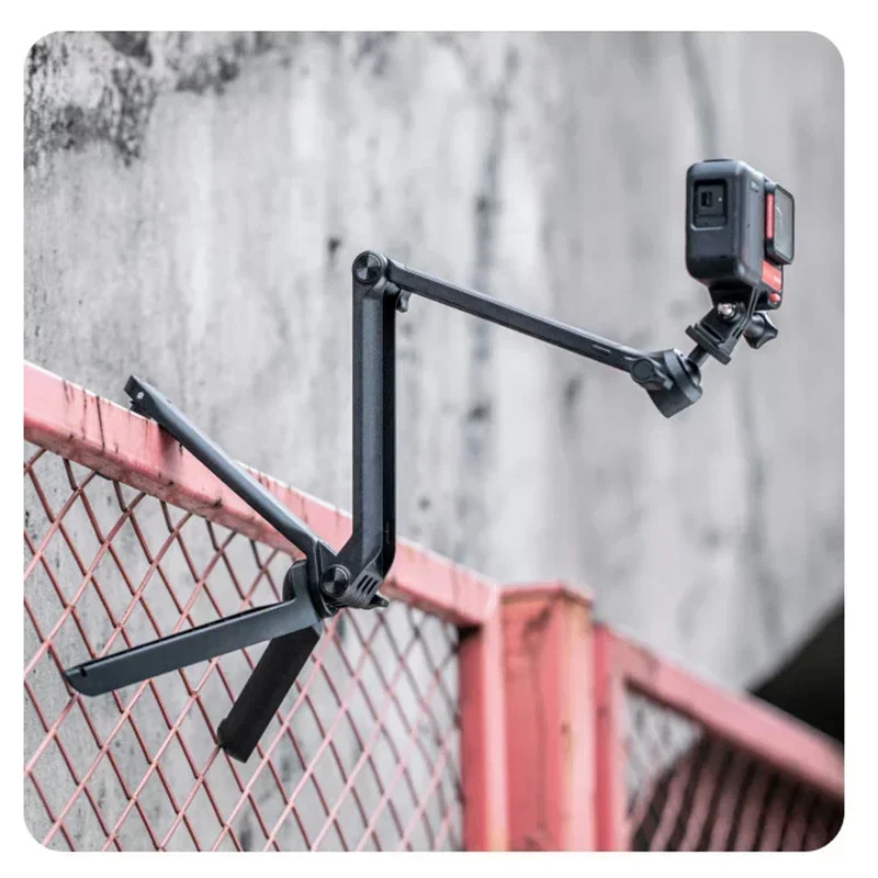 Insta360 حامل ثلاثي صغير من الألومنيوم متعدد الوظائف قابل للطي عصا سيلفي قابلة للتمديد عالمية (باستثناء واحد X2/X3)