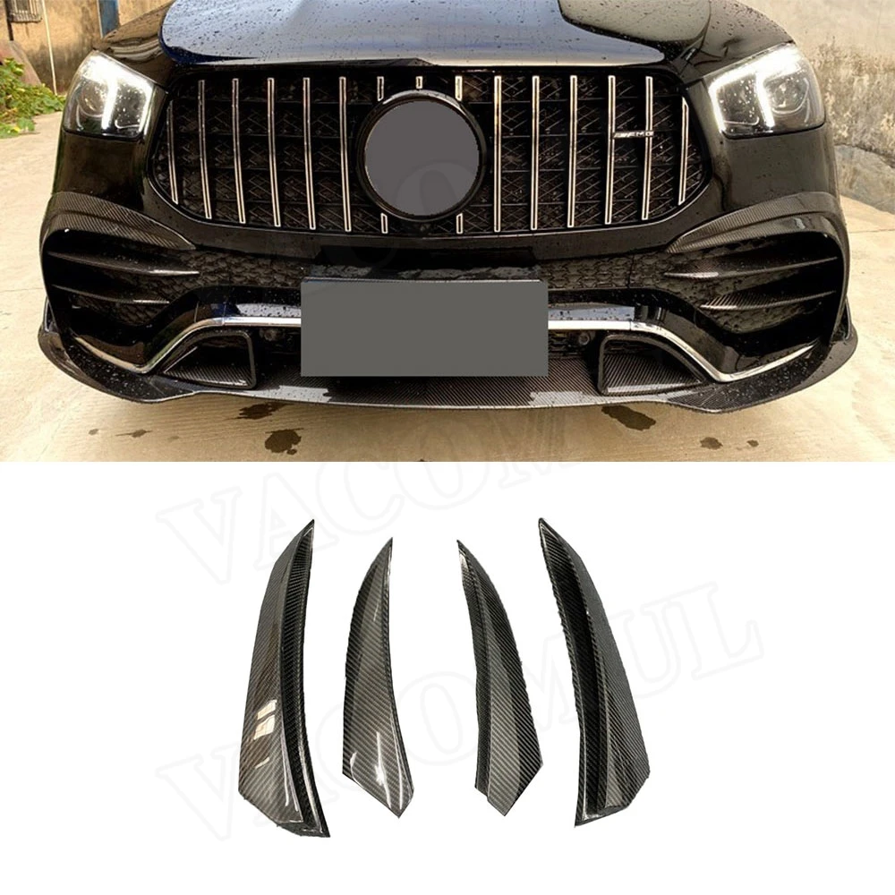 

VACOMUL For Mercedes Benz GLE Class W167 GLE53 AMG SUV 2020 UP Front Bumper Fender Trim Fins Canard Dry Carbon Fiber