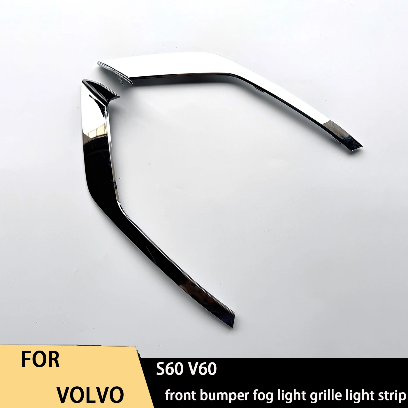 

For Volvo 20-26 S60 V60 front bumper fog light grille light strip 31455511 31455512