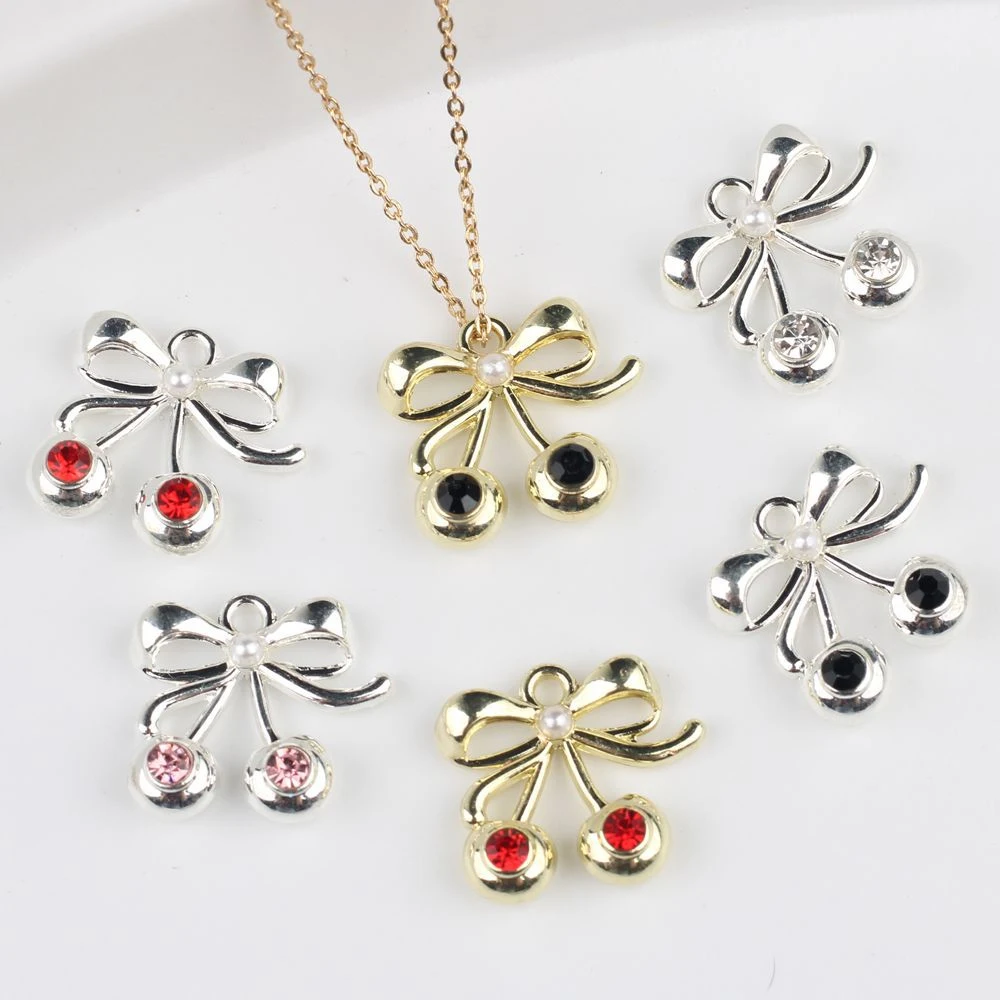 

10 шт., модные милые подвески в форме вишни, аксессуары для изготовления ювелирных изделий, браслеты ручной работы «сделай сам», ожерелье, серьги, украшения, сладкие подарки