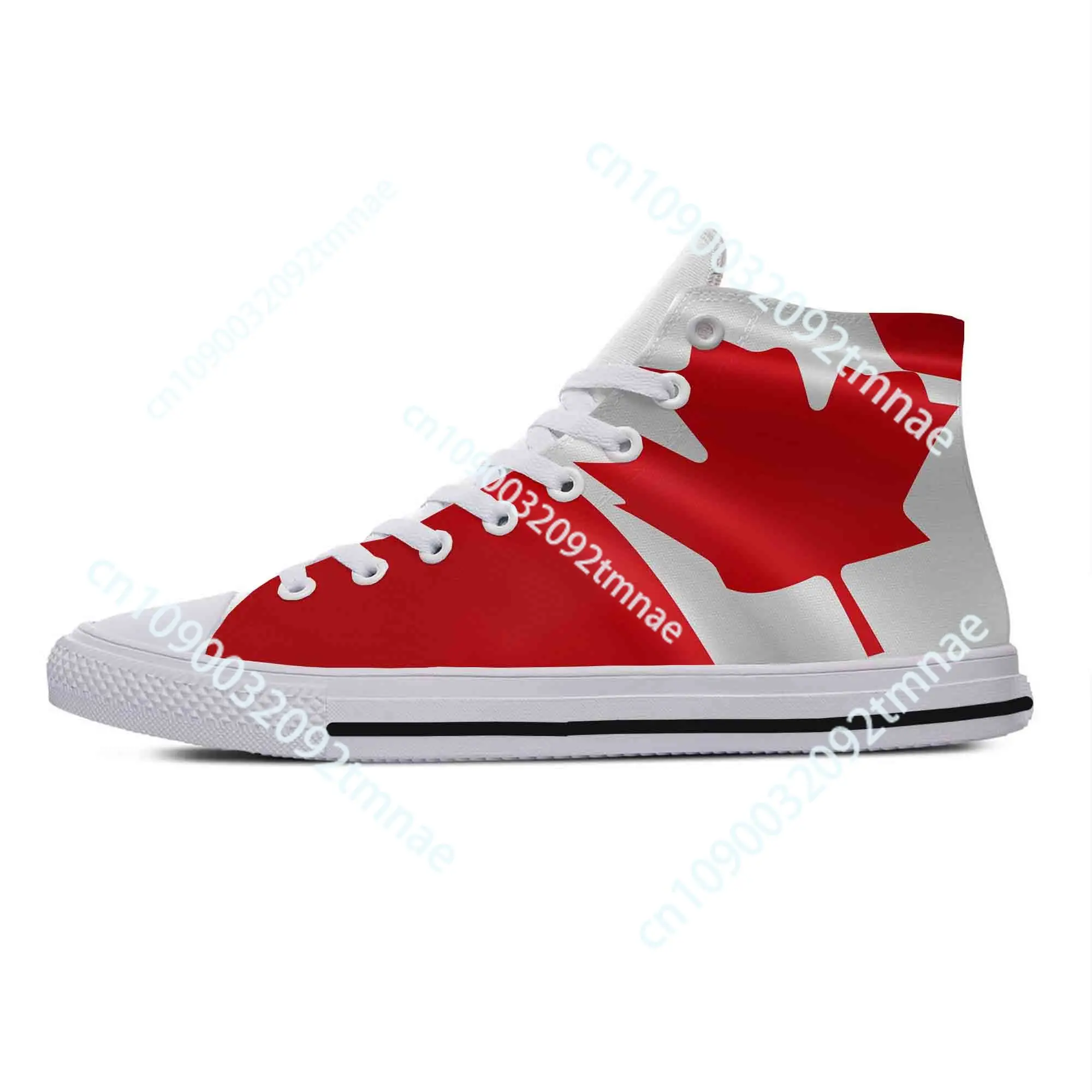 

Canada Canadian Flag Patriotic Pride Cool Fashion Casual Cloth Shoes High Top Comfortable Breathable Custom Men Women Sneakers