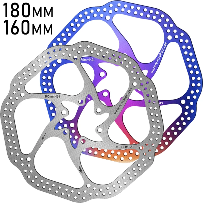 

BUCKLOS 180MM Bicycle Rotor 160MM HS1 Bicycle Brake Disc Heat Dissipation Road MTB Rotors Stainless Steel Bike Disc Brake Rotor