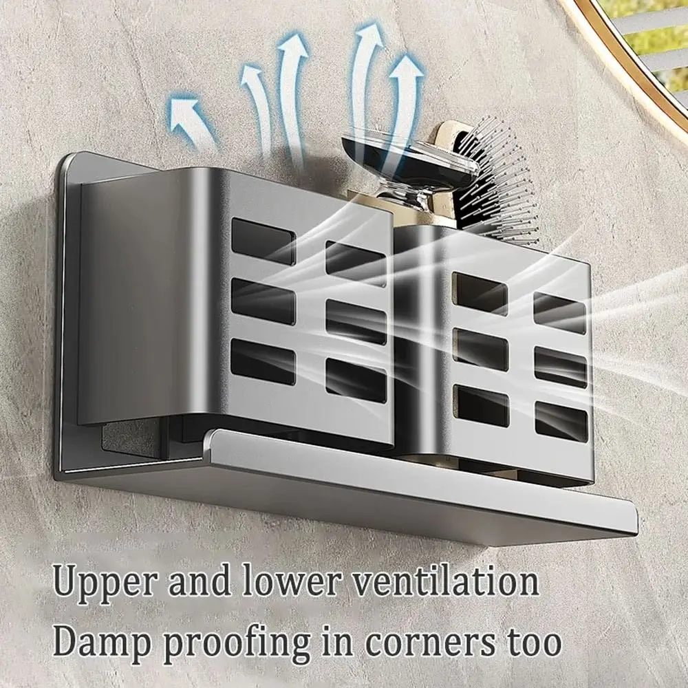 Multifunctional Toothbrush Holder Waterproof Bathroom Storage Rack Shaver Storage Holder Wall Mounted Razor Storage Shelf